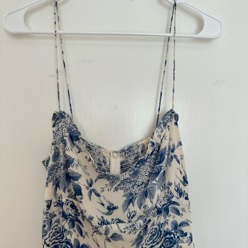 Reformation Marin Floral Minidress in Pompadour Size 12 - Picture 5 of 12